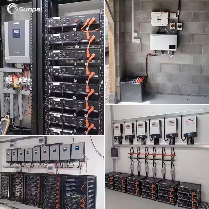 Batteries solaires modulaires en rack