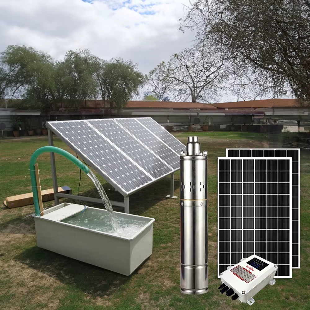 Composants d'un kit de pompage solaire complet